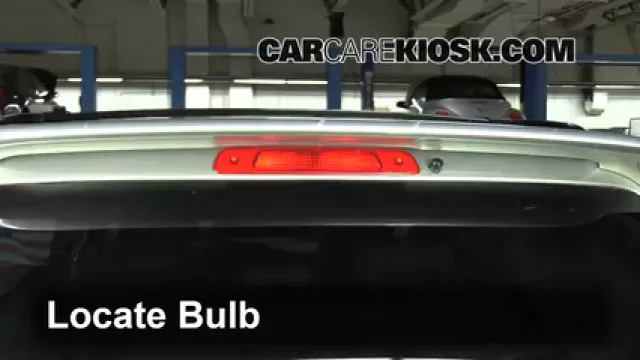 2001 Toyota Highlander 3.0L V6 Luces Luz de freno central (reemplazar foco)